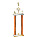 Double Orange Glacier First Place Golf Trophy