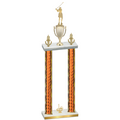 Double Orange Glacier First Place Golf Trophy