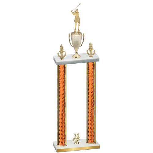 Double Orange Glacier Year Golf Trophy