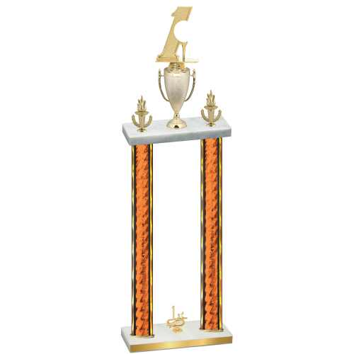 Double Orange Glacier First Place Golf Trophy