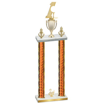 Double Orange Glacier Second Place Golf Trophy