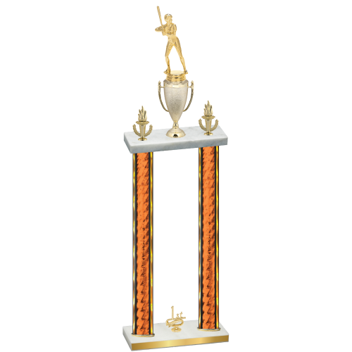 Double Orange Glacier First Place Softball Trophy