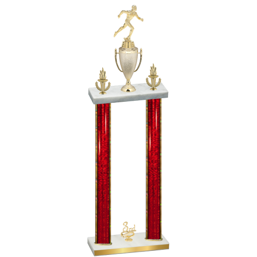 Double Red Glacier Third Place Running Trophy