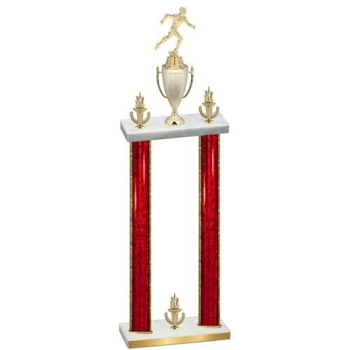 Double Red Glacier Victory Running Trophy