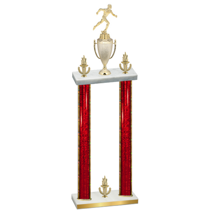 Double Red Glacier Victory Running Trophy