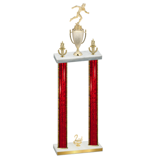 Double Red Glacier Second Place Running Trophy