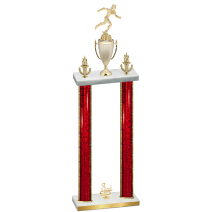 Double Red Glacier Third Place Running Trophy
