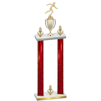 Double Red Glacier Victory Running Trophy