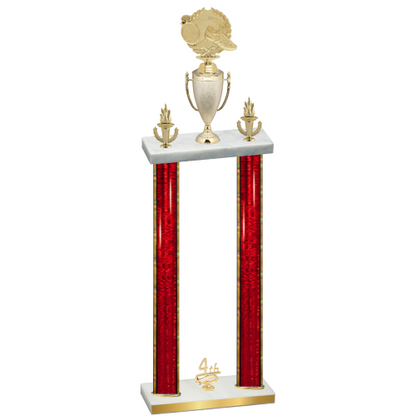 Double Red Glacier Fourth Place Running Trophy