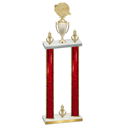 Double Red Glacier Victory Running Trophy