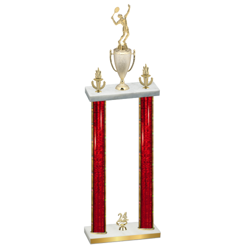 Double Red Glacier Year Tennis Trophy