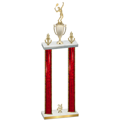 Double Red Glacier Year Tennis Trophy