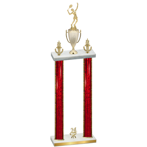 Double Red Glacier Year Tennis Trophy