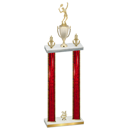 Double Red Glacier Year Tennis Trophy