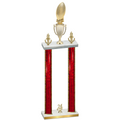 Double Red Glacier Year Football Trophy