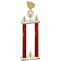 Double Red Glacier Victory Tennis Trophy