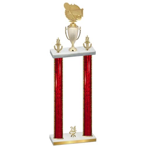 Double Red Glacier Year Tennis Trophy