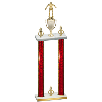 Double Red Glacier Victory Wrestling Trophy