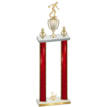 Double Red Glacier Second Place Bowling Trophy