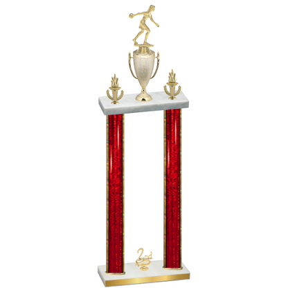 Double Red Glacier Second Place Bowling Trophy