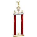 Double Red Glacier First Place Volleyball Trophy