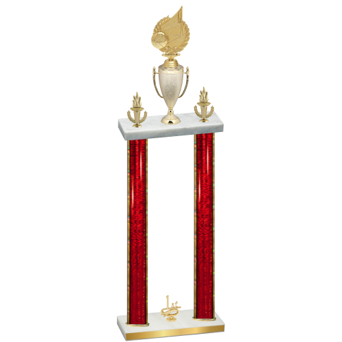 Double Red Glacier First Place Volleyball Trophy