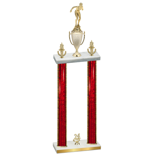 Double Red Glacier Year Tennis Trophy