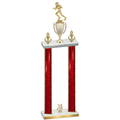 Double Red Glacier Year Football Trophy