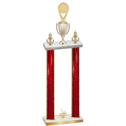 Double Red Glacier First Place Insert Trophy