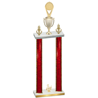 Double Red Glacier Third Place Insert Trophy