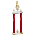 Double Red Glacier Victory Hockey Trophy