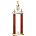 Double Red Glacier Fourth Place Hockey Trophy