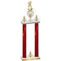 Double Red Glacier Victory Hockey Trophy