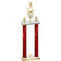Double Red Glacier Third Place Lacrosse Trophy