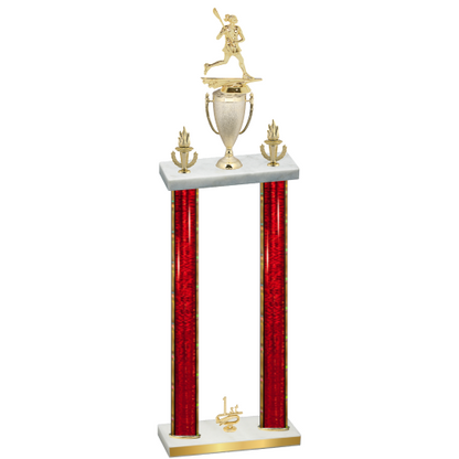 Double Red Glacier First Place Lacrosse Trophy