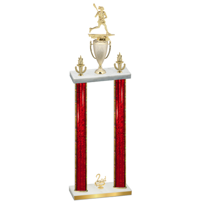 Double Red Glacier Second Place Lacrosse Trophy