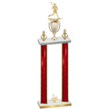 Double Red Glacier Third Place Lacrosse Trophy