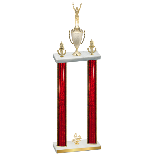 Double Red Glacier Fourth Place Victory Trophy