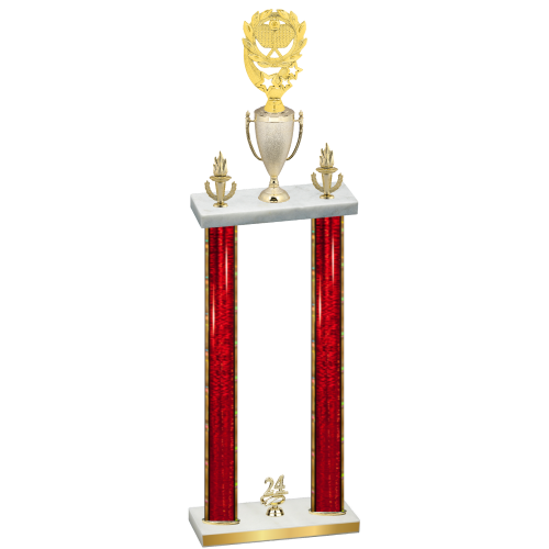 Double Red Glacier Year Pickleball Trophy