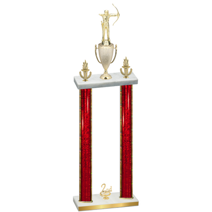 Double Red Glacier Second Place Archery Trophy