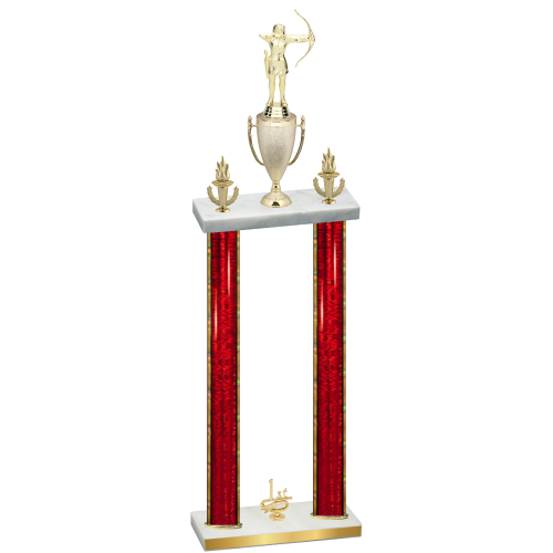 Double Red Glacier First Place Archery Trophy