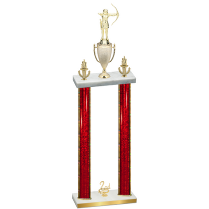Double Red Glacier Second Place Archery Trophy