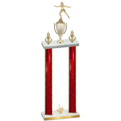 Double Red Glacier First Place Skater Trophy
