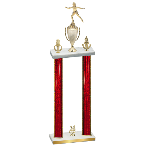 Double Red Glacier Year Skater Trophy