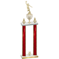 Double Red Glacier Year Basketball Trophy