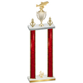 Double Red Glacier Fourth Place Fishing Trophy