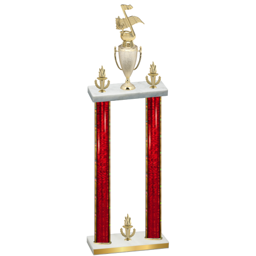 Double Red Glacier Victory Music Trophy