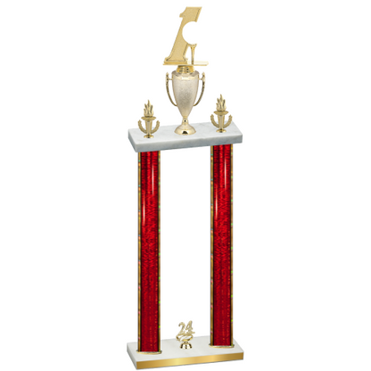 Double Red Glacier Year Golf Trophy
