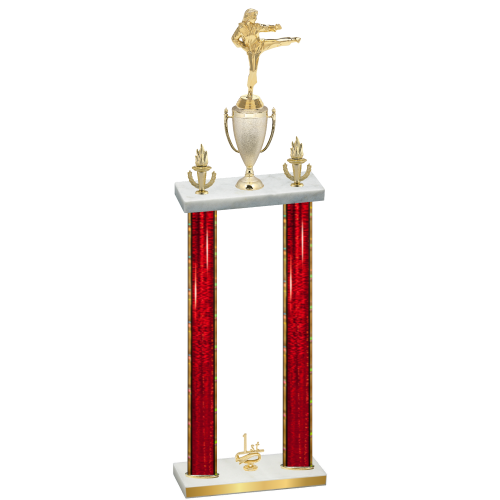Double Red Glacier First Place Karate Trophy