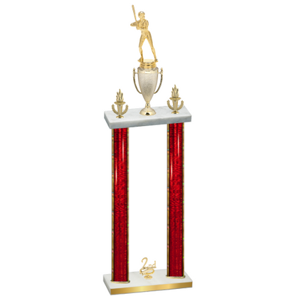 Double Red Glacier Second Place Softball Trophy